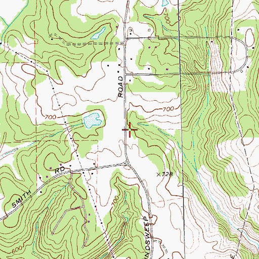 Topographic Map of Searcy School (historical), GA