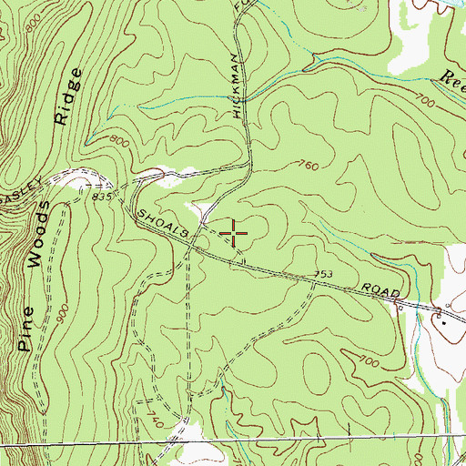 Topographic Map of Smith Academy (historical), GA