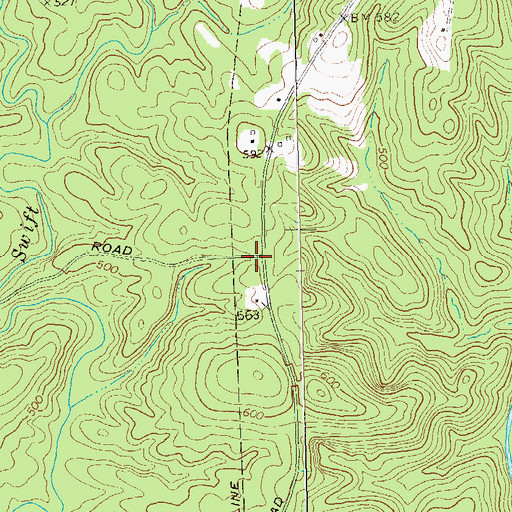 Topographic Map of Watson School (historical), GA