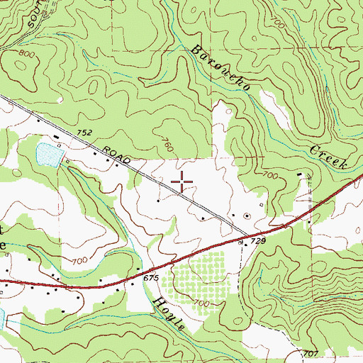 Topographic Map of Westwood School, GA