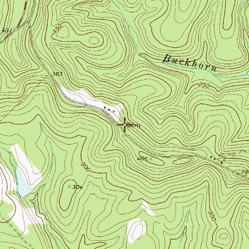 Topographic Map of Collins Cemetery, GA