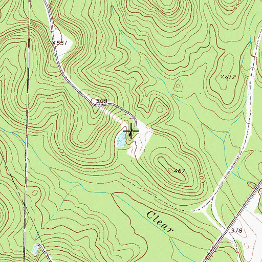 Topographic Map of Macon Rescue Mission Rehabilitation Farm, GA