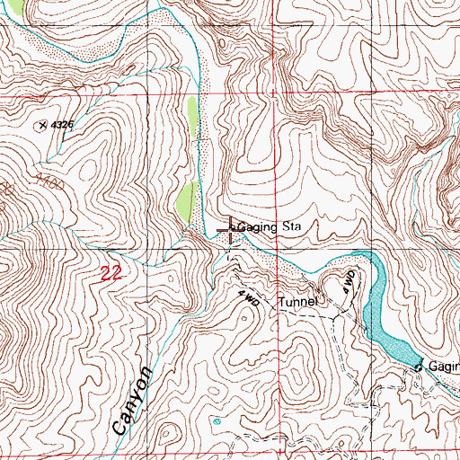 Topographic Map of South Smith Canyon, AZ