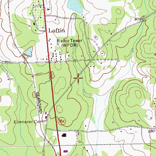 Topographic Map of Campbell School (historical), GA