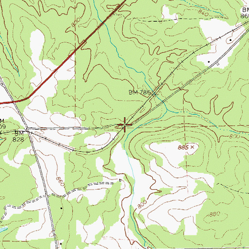 Topographic Map of Cameo (historical), GA