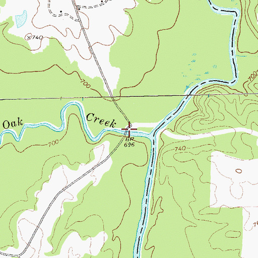 Topographic Map of Double Bridges, GA