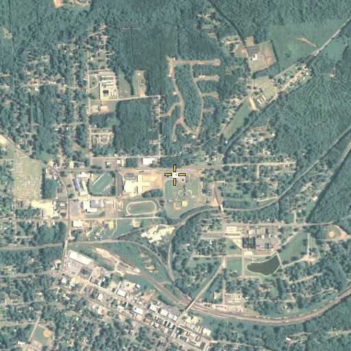 Aerial/Satellite Image of Manchester Elementary School, GA