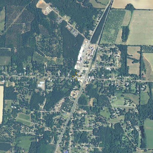 Aerial/Satellite Image of Marshallville City Hall, GA