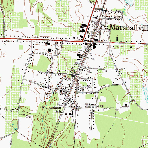 Topographic Map of Saint James Christian Methodist Episcopal Church, GA