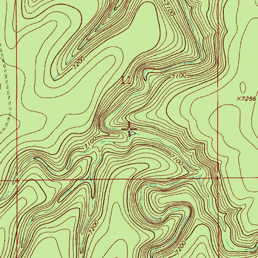 Topographic Map of Spaulding Draw, AZ