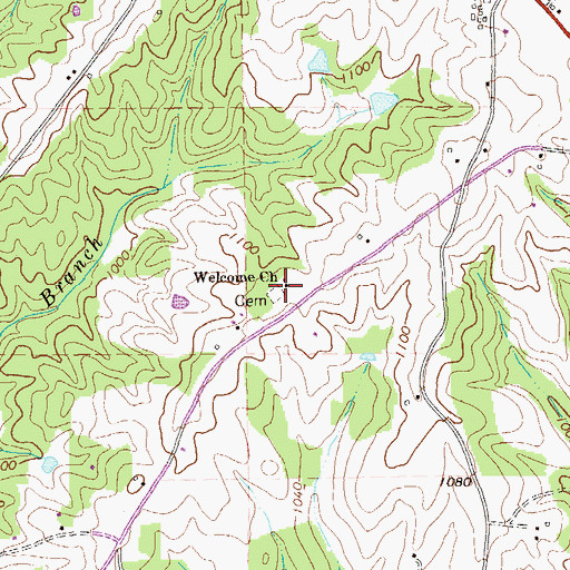 Topographic Map of Welcome School (historical), GA