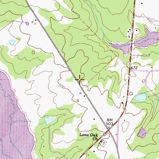 Topographic Map of Florence School (historical), GA