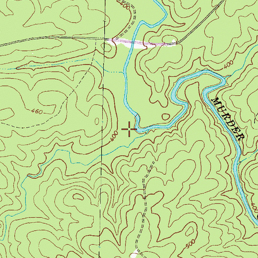 Topographic Map of Huron (historical), GA