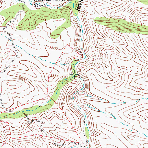 Topographic Map of Spring Branch, AZ