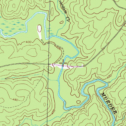Topographic Map of Lazenberrys Mill (historical), GA