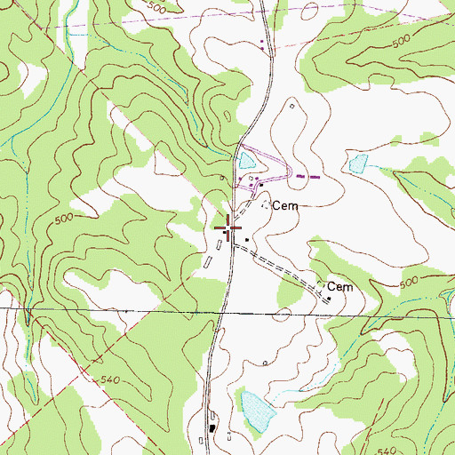 Topographic Map of Phoenix School (historical), GA