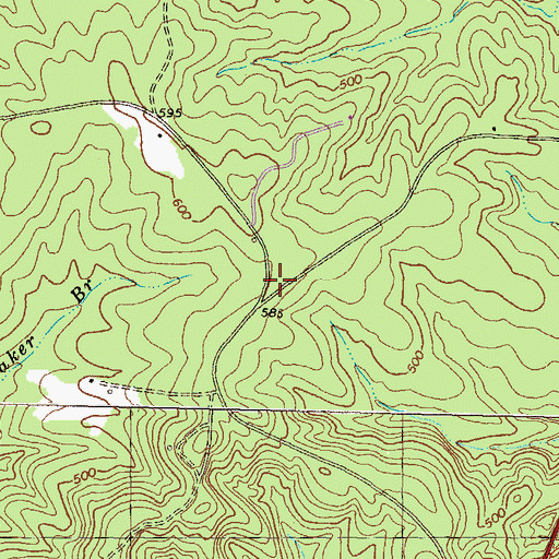 Topographic Map of Saints Mission (historical), GA