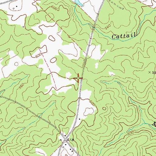 Topographic Map of Union School (historical), GA