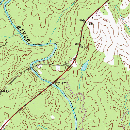Topographic Map of Wheelers Mill (historical), GA