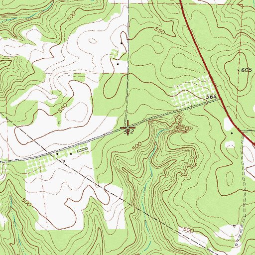 Topographic Map of Hesters School (historical), GA