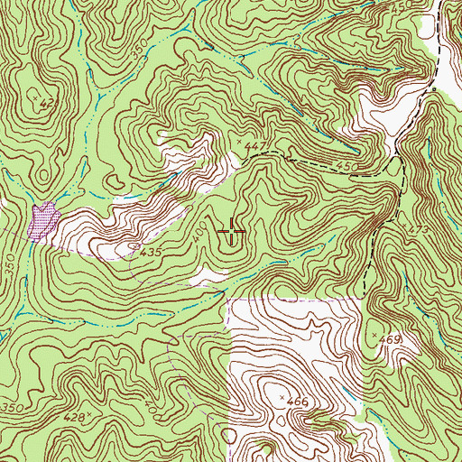 Topographic Map of Hollman Church (historical), GA