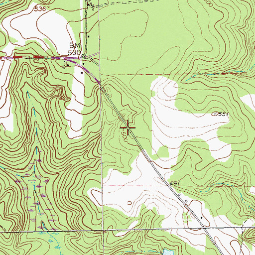 Topographic Map of Independence Church (historical), GA