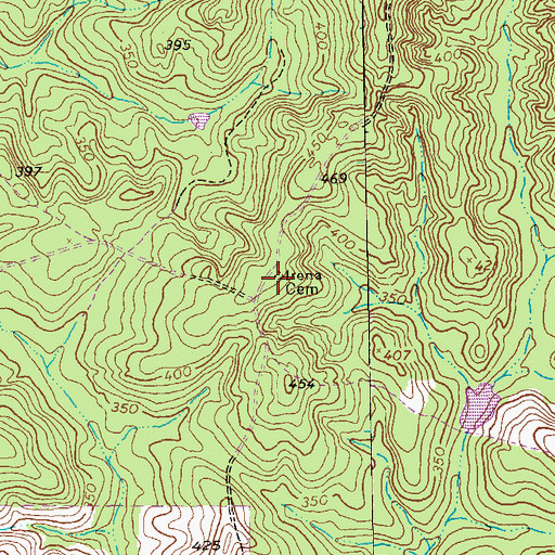 Topographic Map of Irena Methodist Church (historical), GA