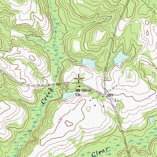 Topographic Map of Pataula School (historical), GA