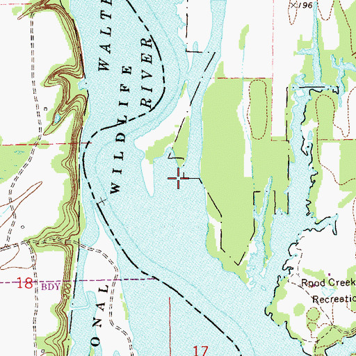 Topographic Map of Roanoke (historical), GA