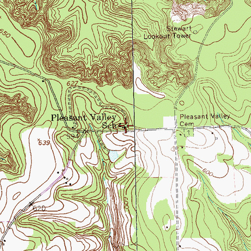 Topographic Map of Saint Phillip Church, GA