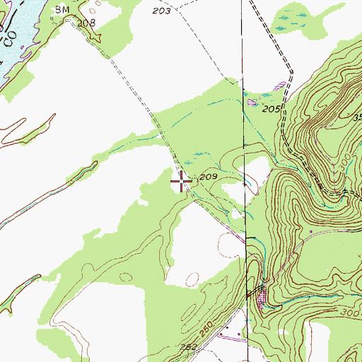 Topographic Map of Spring Grove (historical), GA