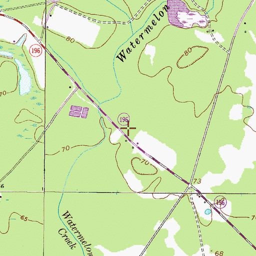 Topographic Map of Appleton School (historical), GA