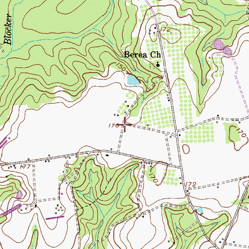 Topographic Map of Birdford (historical), GA