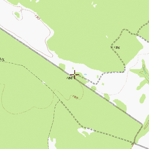 Topographic Map of Bradleys (historical), GA