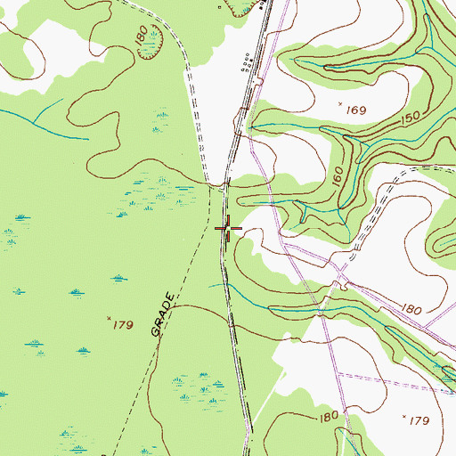Topographic Map of Easterling (historical), GA