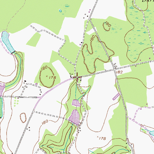 Topographic Map of Eunice School (historical), GA