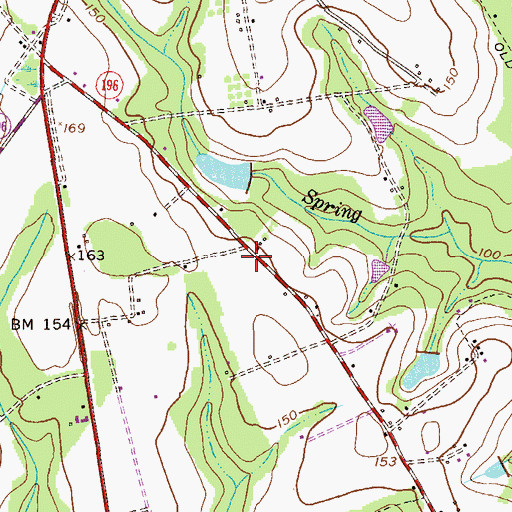 Topographic Map of Faith Church, GA