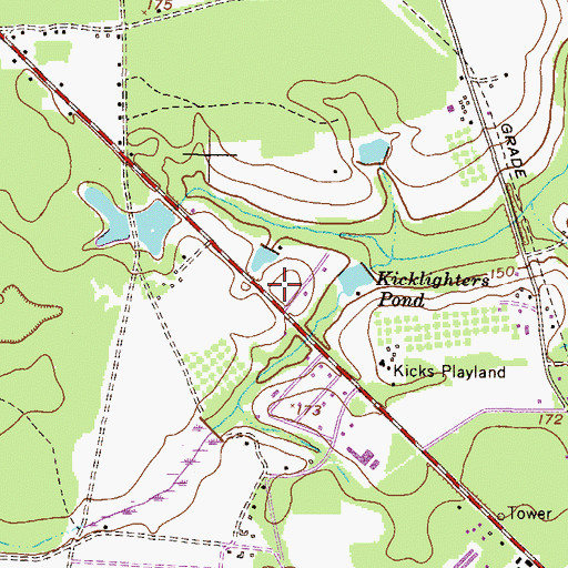Topographic Map of First Christian Church, GA