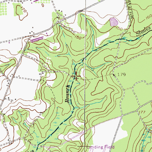 Topographic Map of Kicklighter Pond (historical), GA