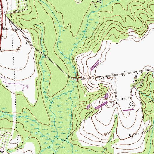 Topographic Map of Pigeon Ford, GA