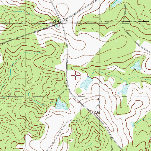 Topographic Map of Croatan School (historical), GA
