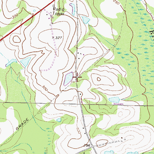 Topographic Map of Iniss (historical), GA