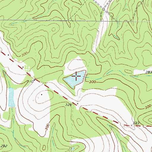 Topographic Map of Price Pond, GA