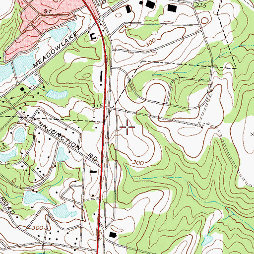 Topographic Map of Swainsboro High School, GA