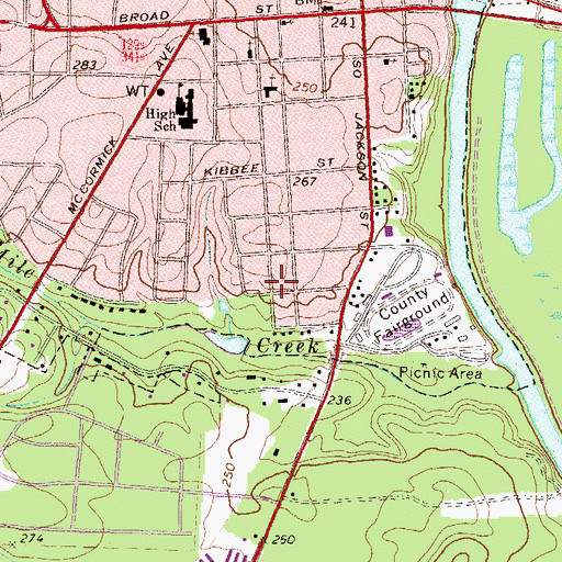 Topographic Map of Christ Temple (historical), GA