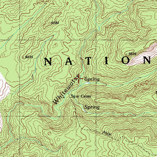 Topographic Map of Spur Cross, AZ