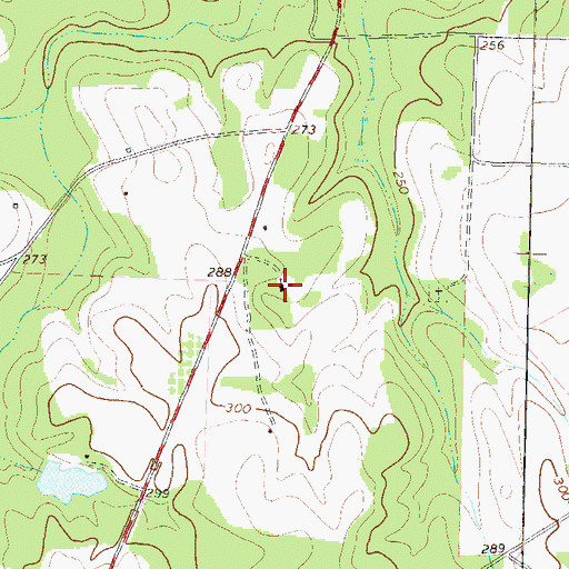 Topographic Map of Oak Grove Church, GA