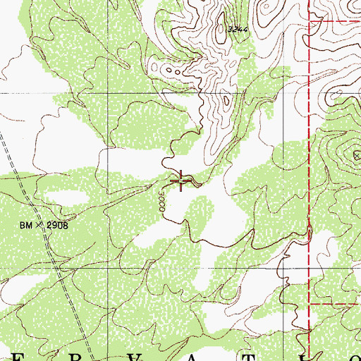 Topographic Map of Coyote Canyon, AZ