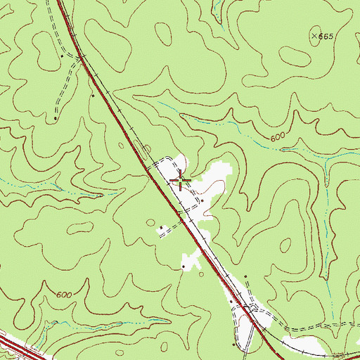 Topographic Map of Battle - Greeson Cemetery, GA