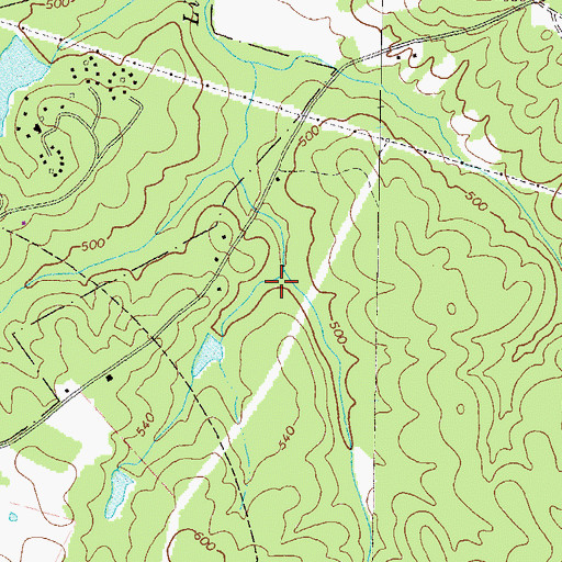 Topographic Map of Taliaferro County, GA